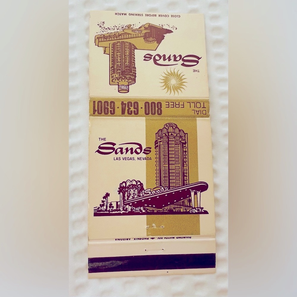 Matchbook The Sands Las Vegas Matchbox